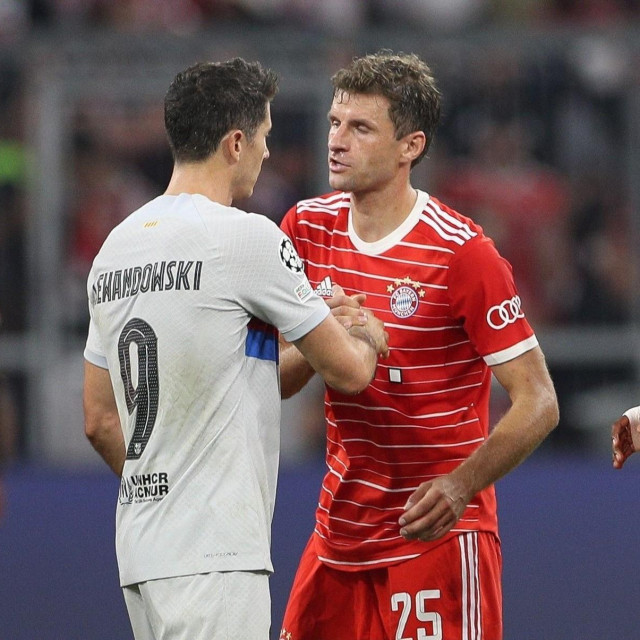 Robert Lewandowsk i Thomas Müller