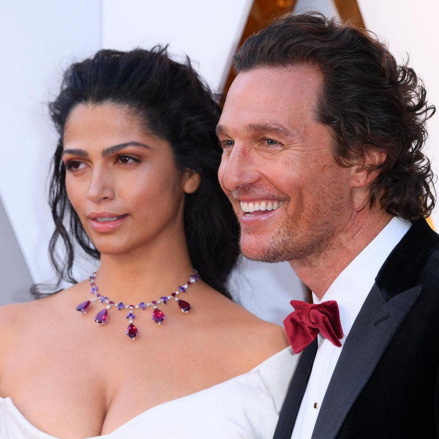 Camila Alves i Matthew McConaughey na dodjelo Oscara 2018.