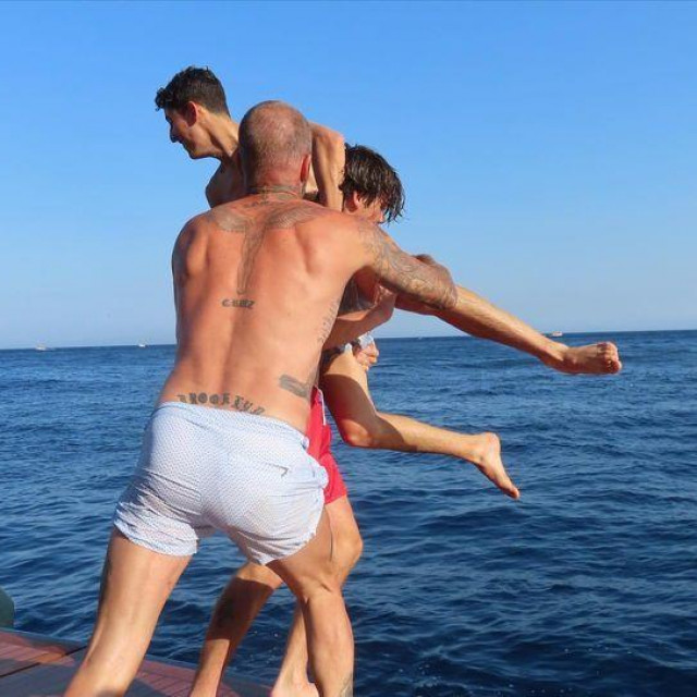 Cruz i David Beckham