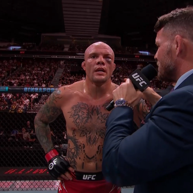 Anthony Smith (lijevo) i Michael Bisping (desno)