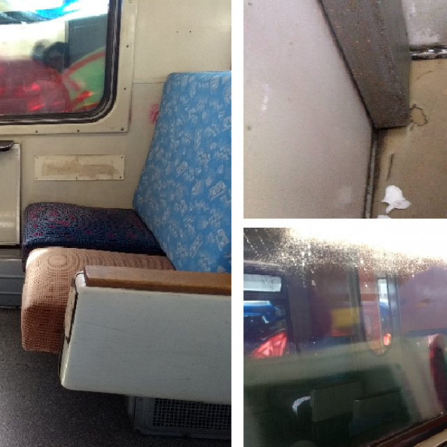 Katastrofalno stanje u putničkom vlaku