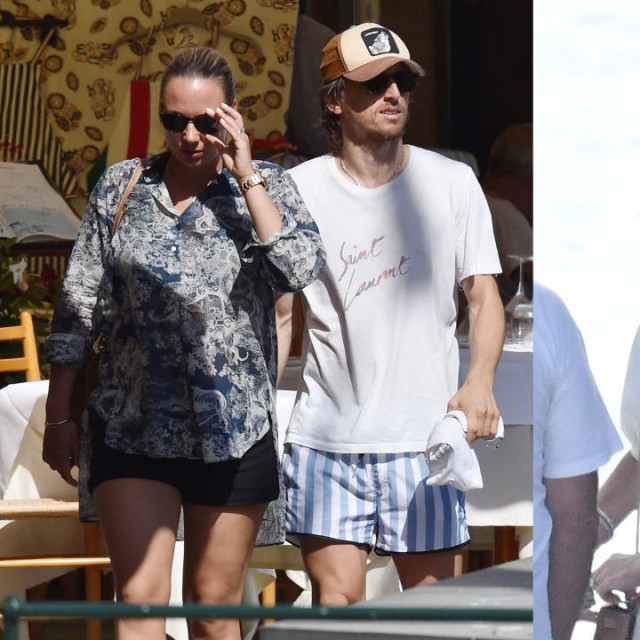 Vanja i Luka Modrić; Victoria i David Beckham