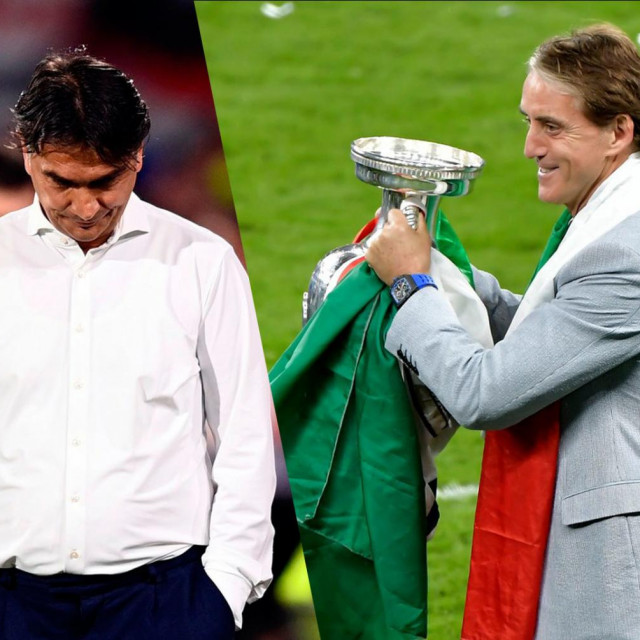 Zlatko Dalić i Roberto Mancini