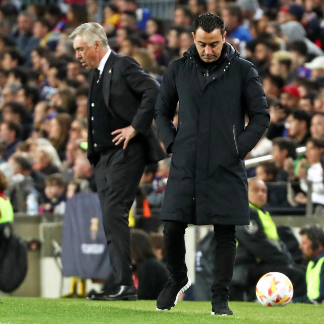 Xavi Hernandez i Carlo Ancelotti