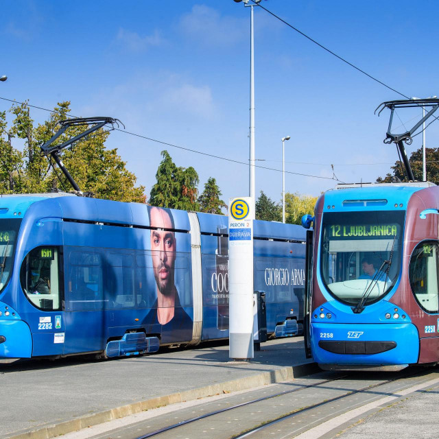 Zagrebački tramvaji (ilustracija)