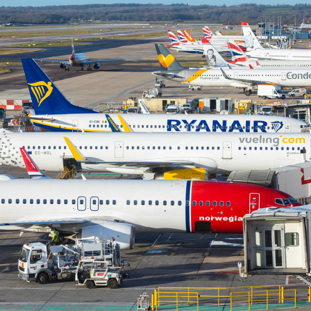 London Gatwick aerodrom (ilustracija)