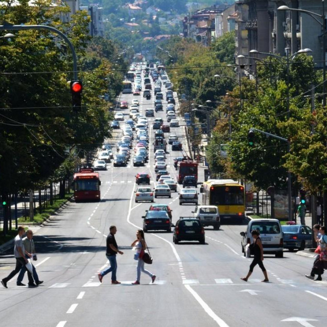Promet u Beogradu (ilustracija)