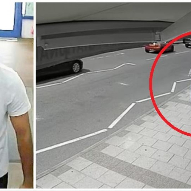 Muškarac za kojim traga policija, prizor s nadzorne kamere
