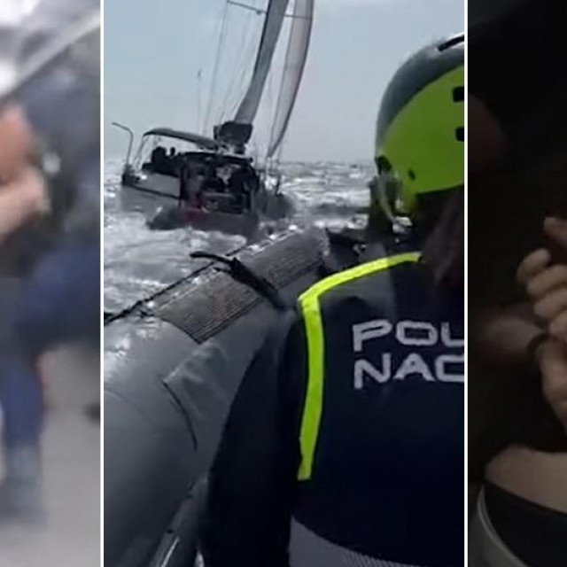 Prizori zapljene kokaina i uhićenja