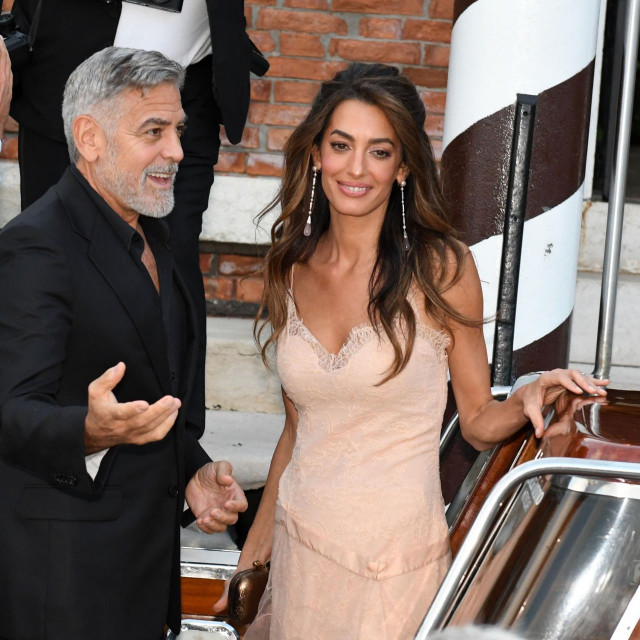 Amal Clooney and George