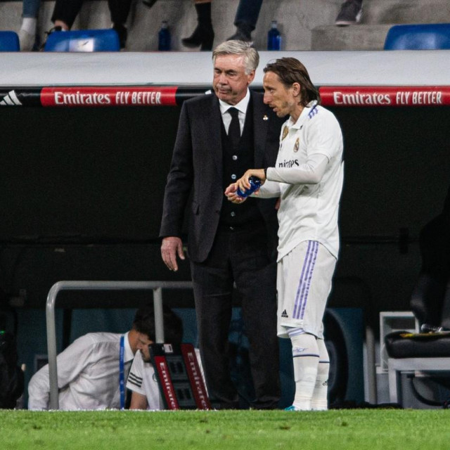 Carlo Ancelotti i Luka Modrić