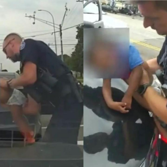 Spašavanje bebe u Michiganu (policijska snimka)