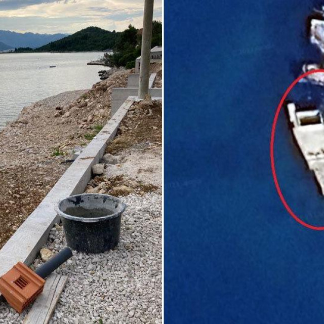 Novi zidovi i nasipi u samom moru