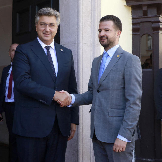 Andrej Plenković i Jakov Milatović