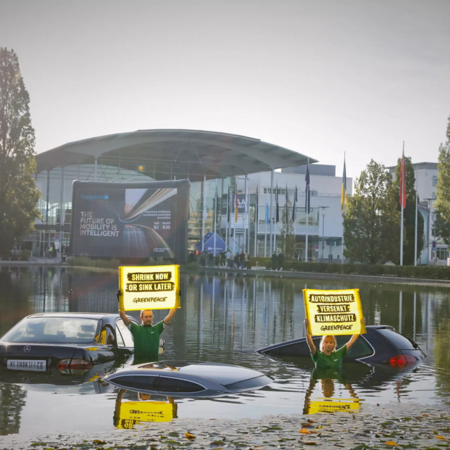 Prosvjed Greenpeacea na IAA Mobility Showu u Munchenu