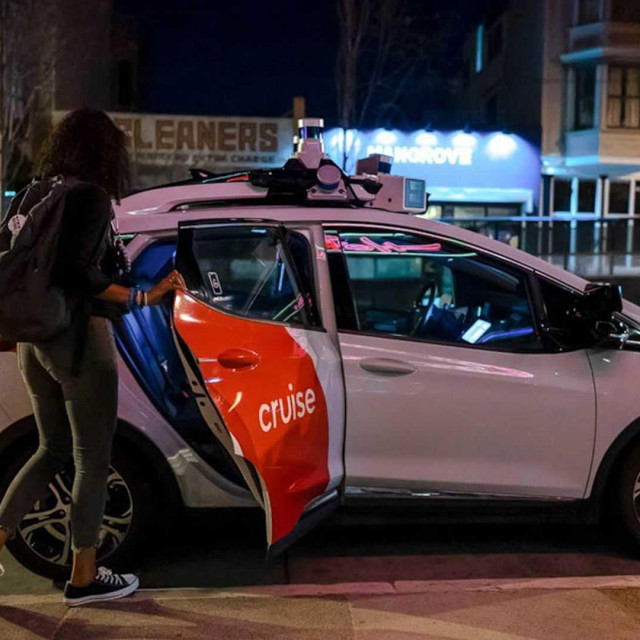 Cruise robotaksi (ilustracija)