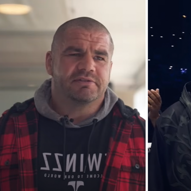 James McSweeney (lijevo) i Badr Hari (desno)