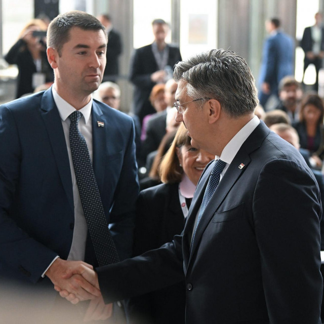 Davor Filipović i Andrej Plenković
