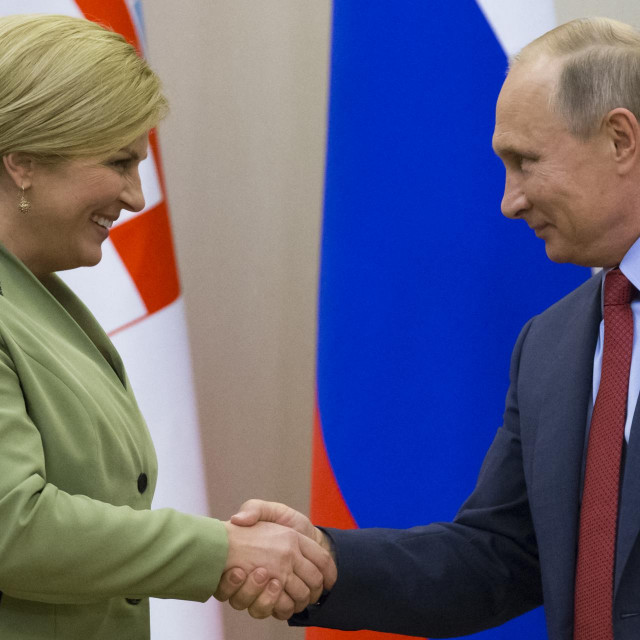 Kolinda Grabar Kitarović i Vladimir Putin u Sočiju 2017.