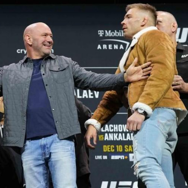 Dana White i Dricus Du Plessis