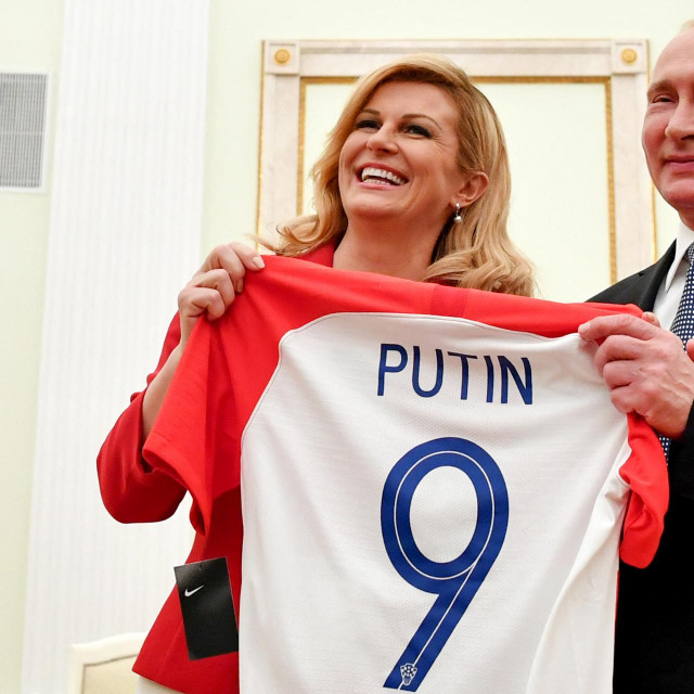 Kolinda Grabar Kitarović i Vladimir Putin (Moskva 2018.)