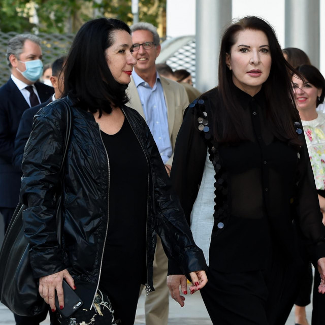 Zdenka Badovinac i Marina Abramović