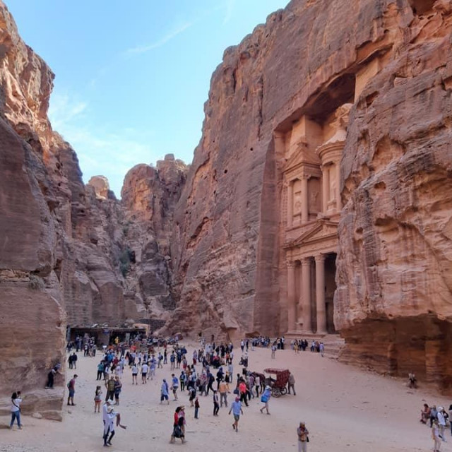Drevni grad Petra u Jordanu u rujnu i listopadu nije pun turista