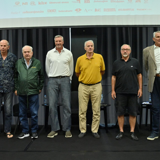 Mario Primorac, Bozo Maljković, Toni Kukoč, Zeljko Pavličević, Rusmir Halilović, Željko Jerkov