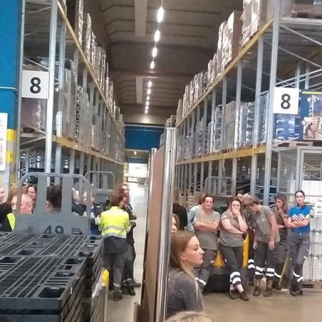 Štrajk radnika u Lidlu