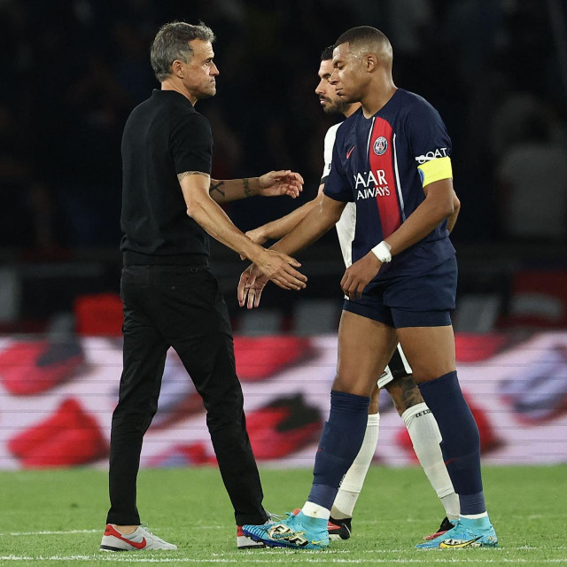 Luis Enrique i Kylian Mbappé