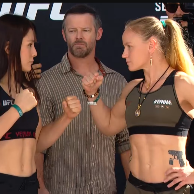 Alexa Grasso (lijevo) i Valentina Shevchenko (desno)