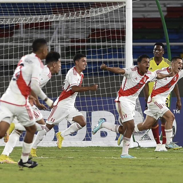 Slavlje igrača peruanske U-20 reprezentacije