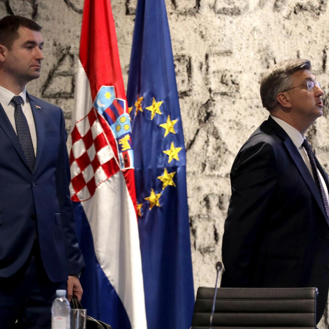 Davor Filipović i Andrej Plenković