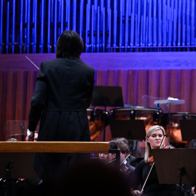 Koncert Lisinski subotom: Simfonijski orkestar iz Lihtenštajna.
Na fotografiji: Dawid Runtz