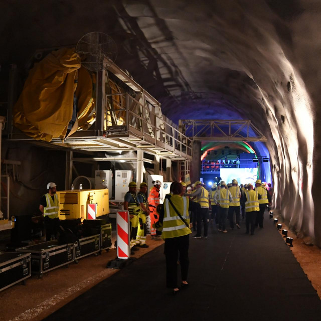 Svečano obilježavanje proboja druge cijevi tunela Učka