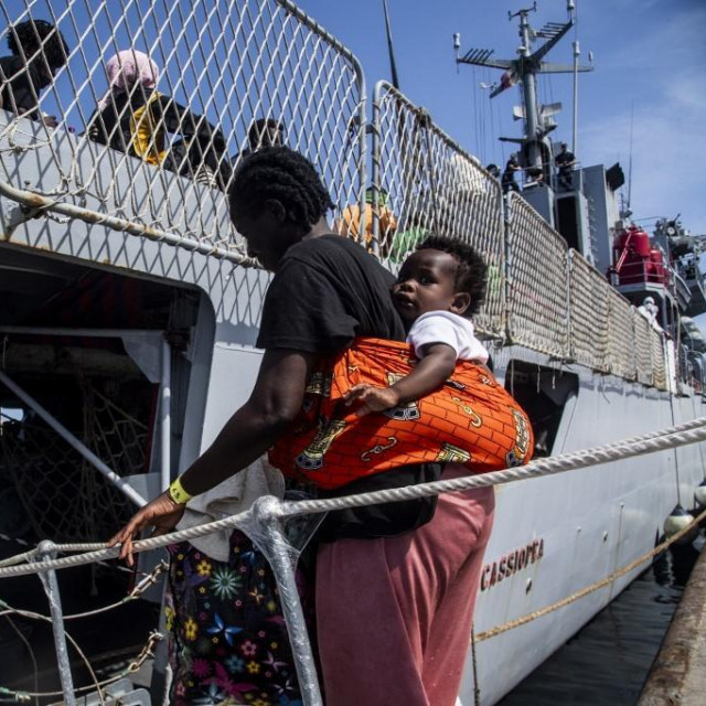 Migranti na Lampedusi