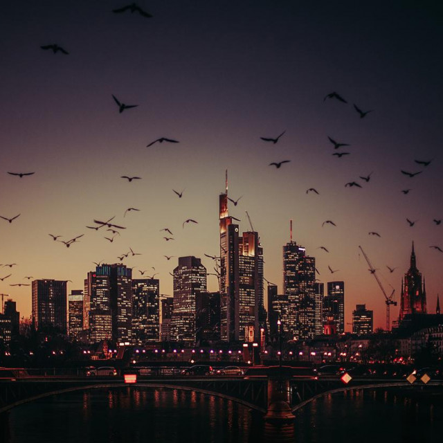 Pogled na Frankfurt u kojem se nalazi sjedište ESB-a