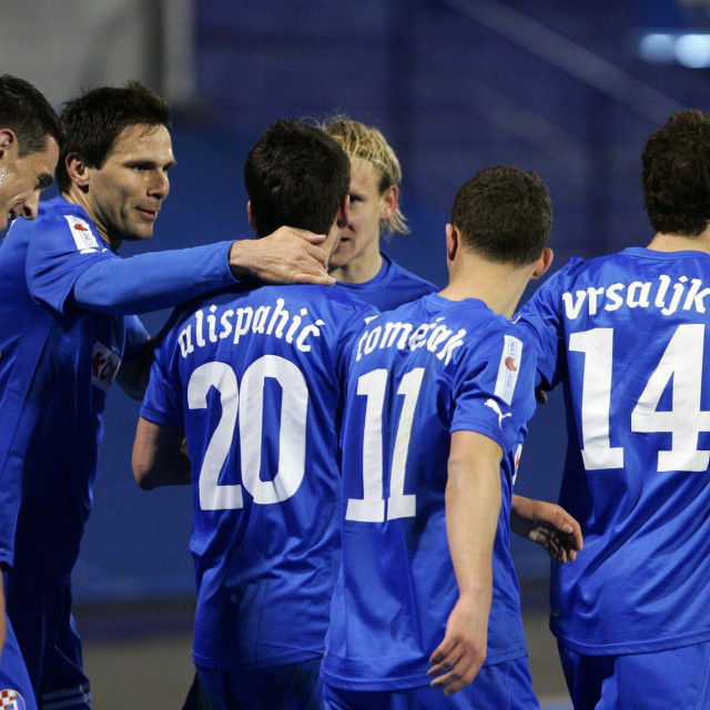 Ivan Krstanović (99, Dinamo), Jerko Leko (7, Dinamo), Mehmed Alispahić (20, Dinamo), Domagoj Vida (24, Dinamo), Ivan Tomečak (11, Dinamo), Šime Vrsaljko (14, Dinamo)