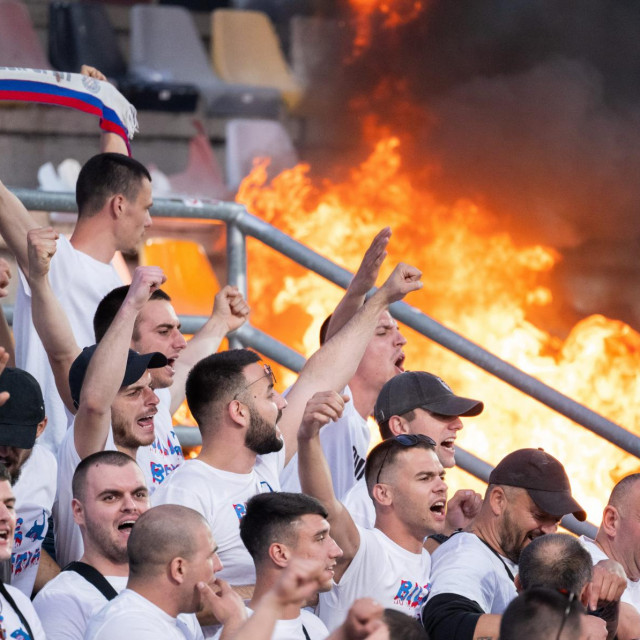 Požar na tribini u Rijeci
