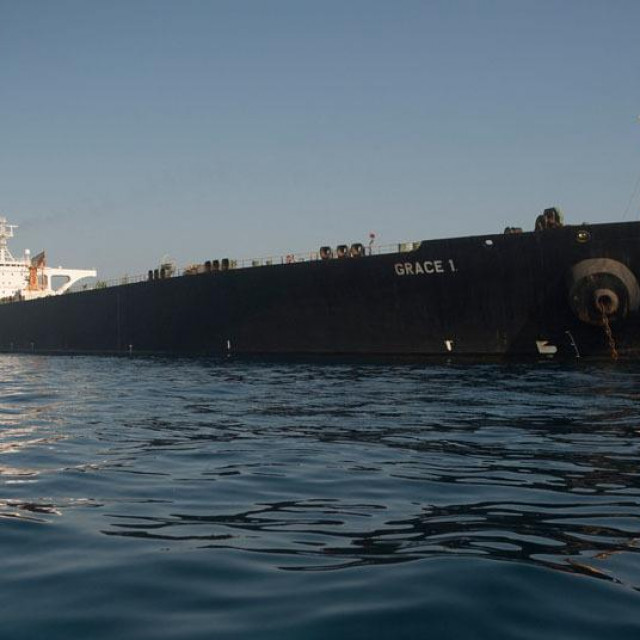 Iranski supertanker Grace 1, ilustracija
