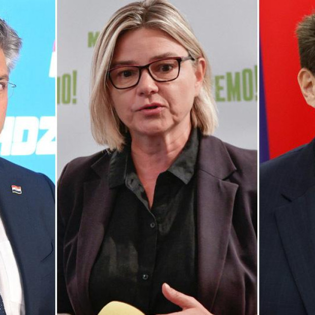 Andrej Plenković, Sandra Benčić, Peđa Grbin