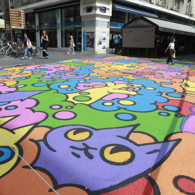 Mural u centru Zagreba