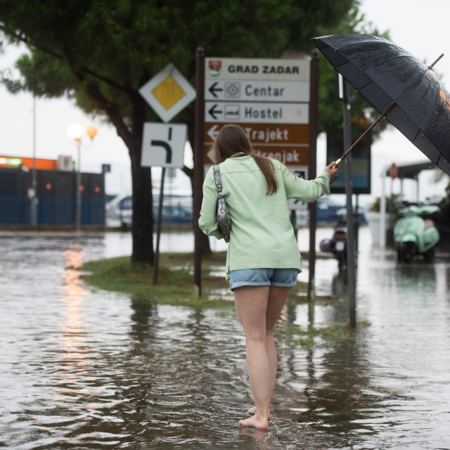 Pljusak u Zadru