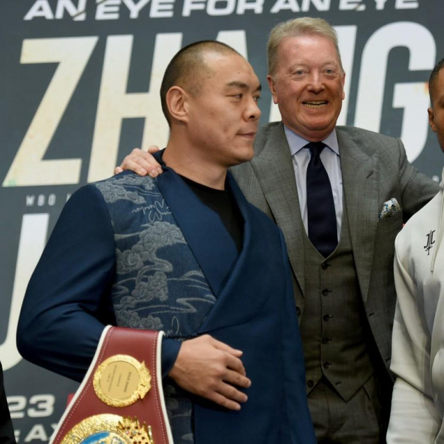 Zhilei Zhang (lijevo) i Joe Joyce (desno)