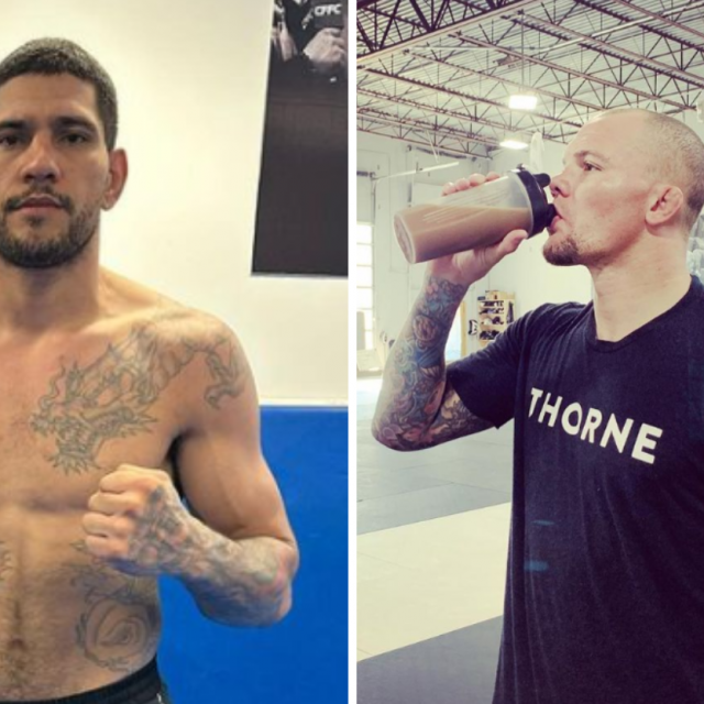 Alex Pereira (lijevo) i Anthony Smith (desno)