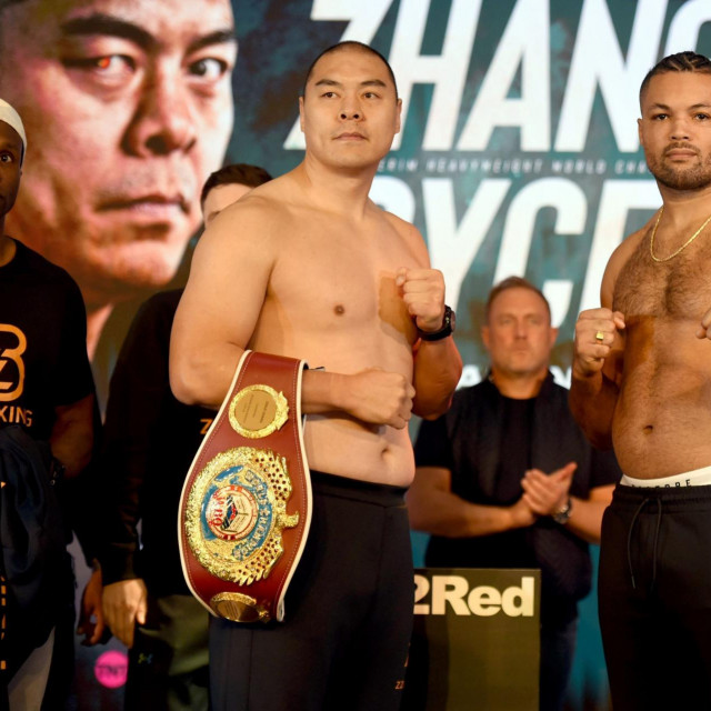 Zhilei Zhang (lijevo) i Joe Joyce (desno)