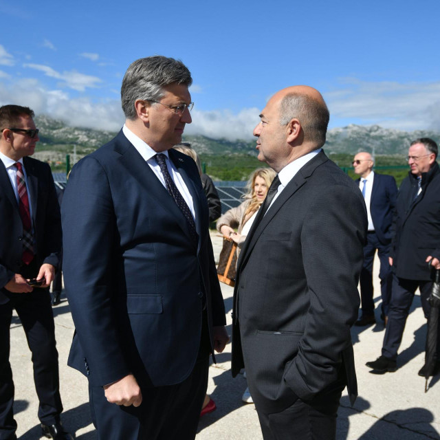 Premijer Andrej Plenković s predsjednikom Uprave HEP-a Franom Barbarićem