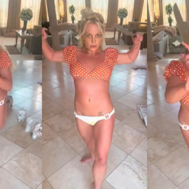 Britney Spears zapelsala s noževima