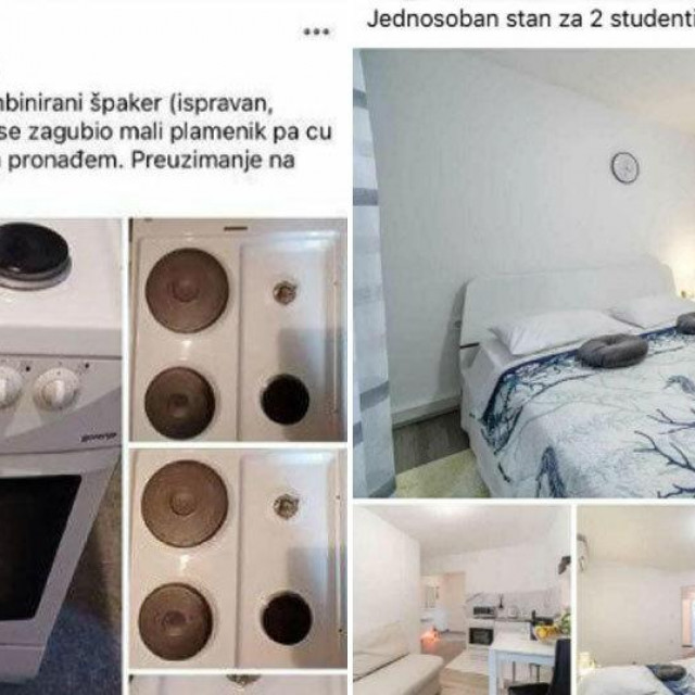 Ilustracija štednjaka i stana