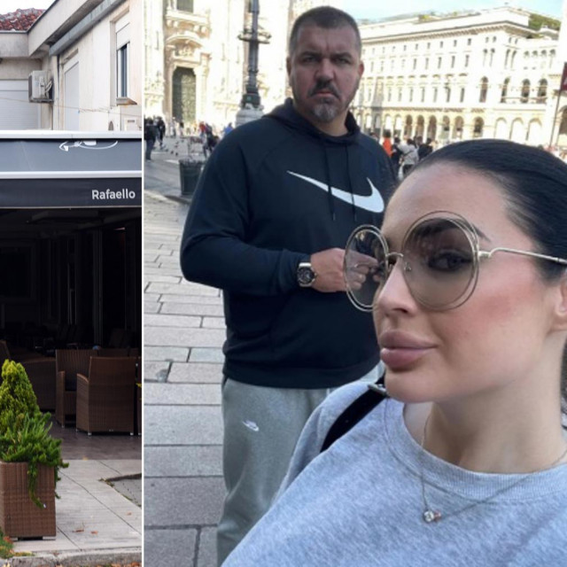 Kafić Rafaelo, koji je Buntić držao do prošle godine, a i dalje u njega dolazi svakodnevno, Denis i Klara Buntić